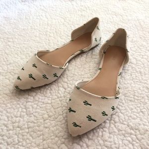 Forever 21 cactus print flats